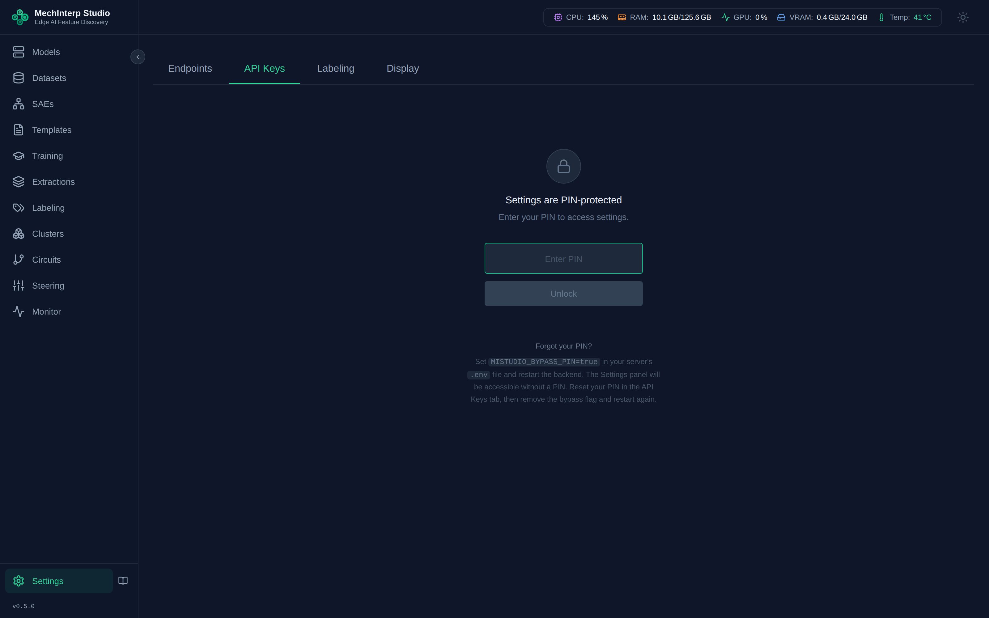 Settings API Keys tab with OpenAI key in edit mode and HuggingFace token already saved