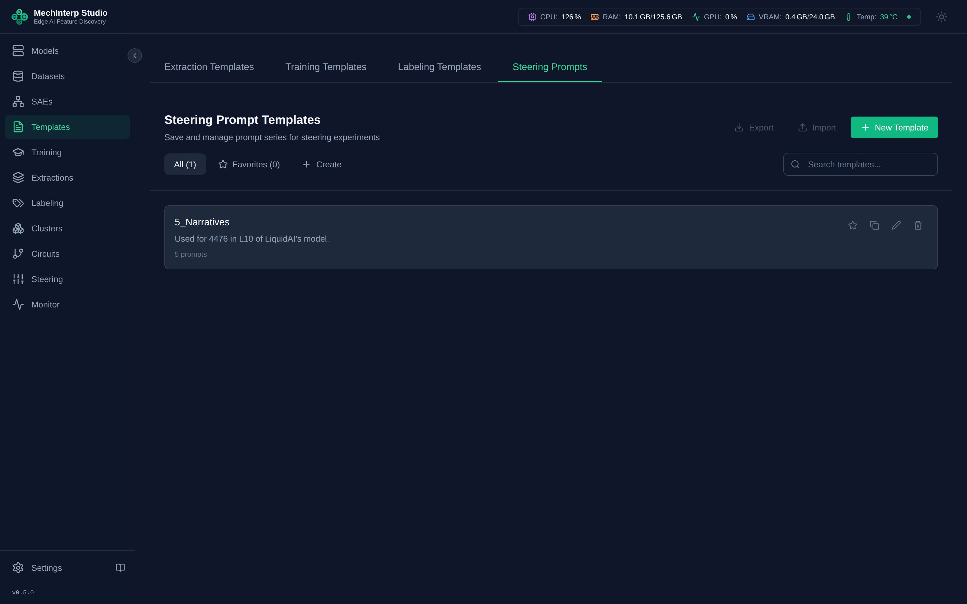 Creating a Steering Prompt Template